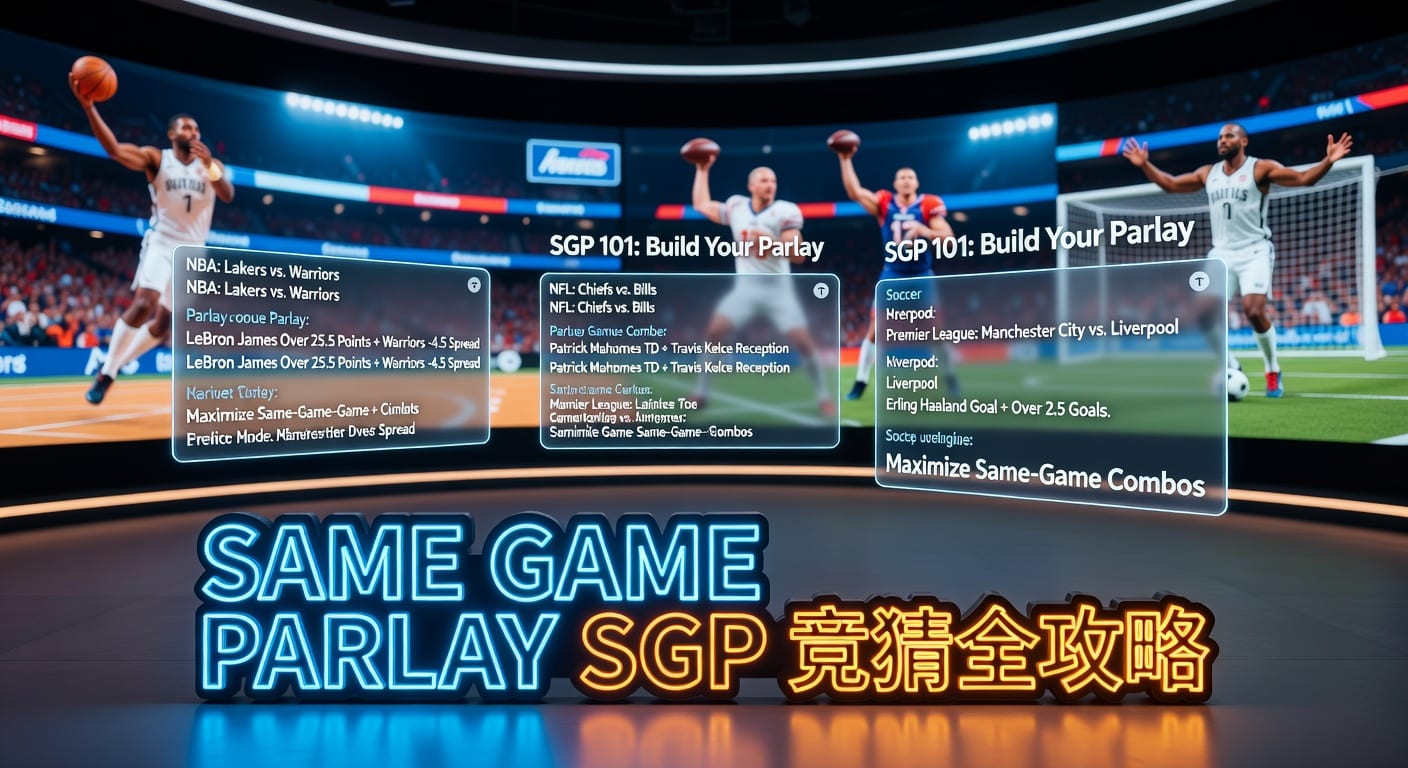 same game parlay SGP：单场串关联动逻辑与筛选